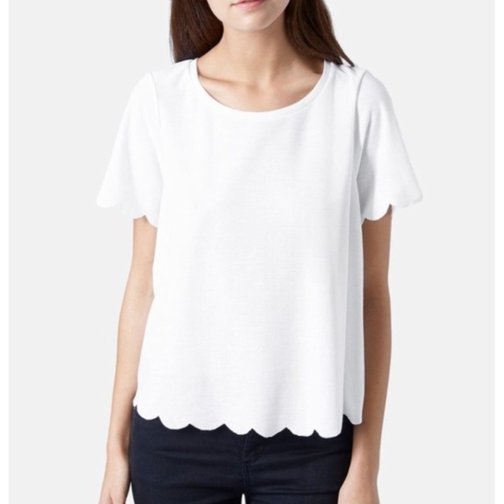 Topshop Scallop Tee